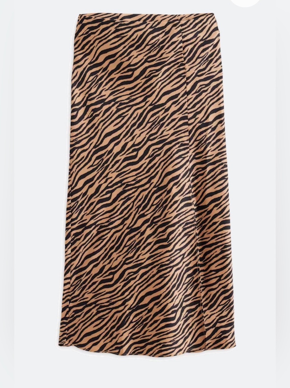 NWOT 🦓SKIES ARE BLUE Holly Zebra Satin Midi Skirt XS - Picture 2 of 10